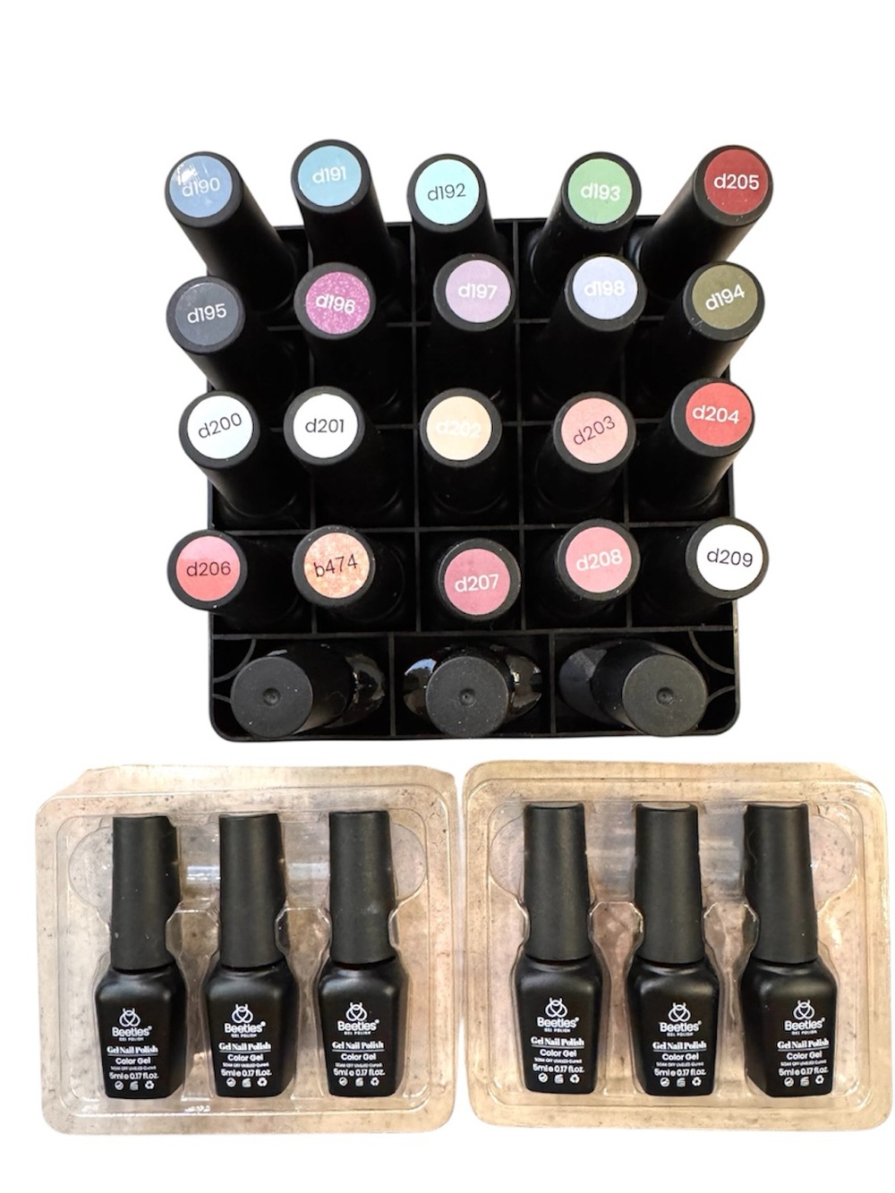 BEETLES nail gel: 26 colors, 3 top coats
